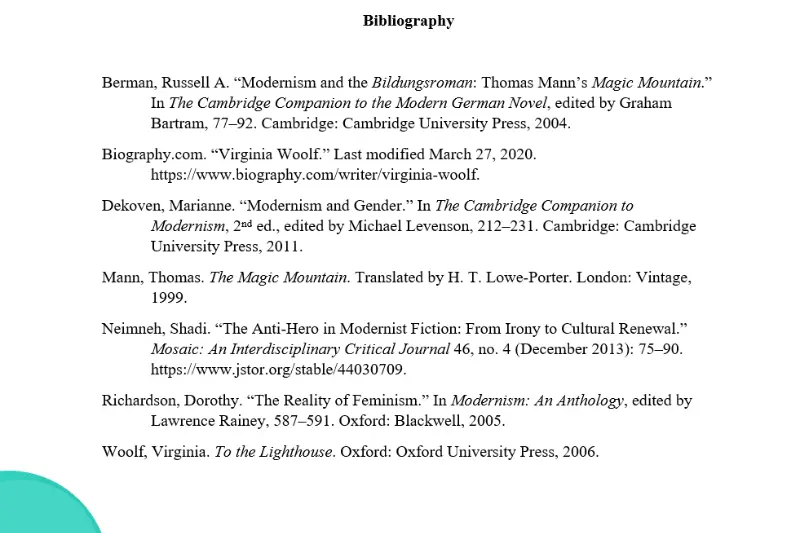 what is a chicago style bibliography