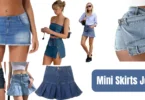 mini skirts jean